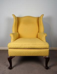 Antique 19th C Georgian Style Wing Chair (1).JPG